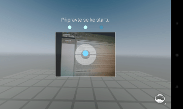 Fotoaparát v režimu pořizování sférické fotografie