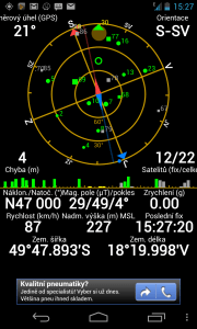 Telefon fixoval na 12 až 13 satelitů