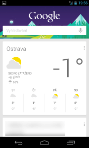 Hledání Google s asistentem Google Now