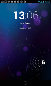 Telefon odemknete tahem kroužku