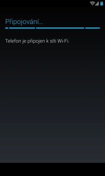 První spuštění - připojení k Wi-Fi