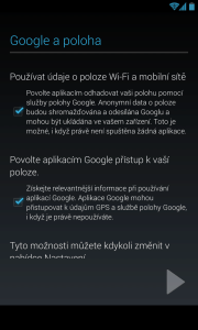 Vyjádření (ne)souhlasu s použitím polohy Google