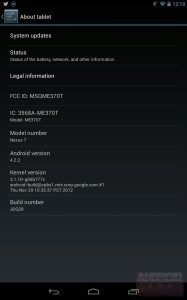 Nexus 7 s Androidem 4.2.2