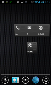 PhoneUsage_ widgety na domovskou obrazovku