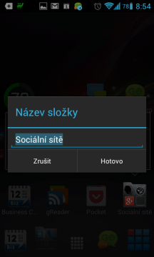...a teprve poté je možné ji přejmenovat