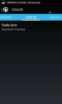 Nastavení vzhledu resp. sady ikon