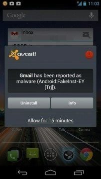 Avast! označoval Gmail, Whatsap a další aplikace jako malware