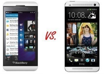 Jistá podoba tu přeci jen je - HTC One vs. Blackberry Z10