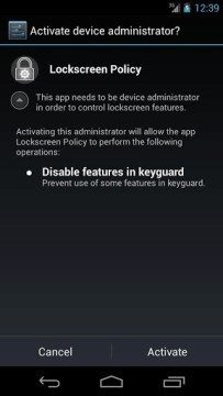 Lockscreen Policy