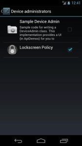 Lockscreen Policy