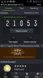 Antutu benchmark a vysoké závěrečné skóre