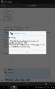 Google Translate vás při startu upozorní na nové funkce