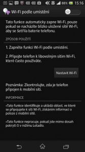 Wi-Fi podle umístění