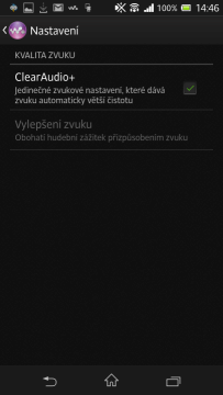 Vylepšení zvuku ClearAudio+