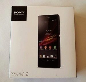 Xperia Z je dodávána v nekonvenční krabičce