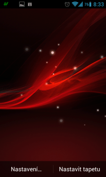 Xperia Z Live Wallpaper v červené