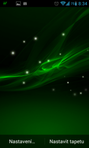 Xperia Z Live Wallpaper v zelené
