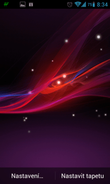 Xperia Z Live Wallpaper ve fialové