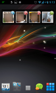 Widget Poslední hovory