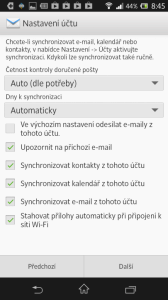 E-mail zvládá práci s Exchange serverem