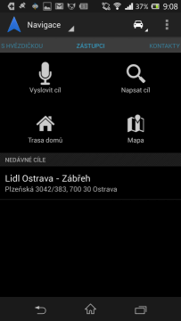 Navigace Google