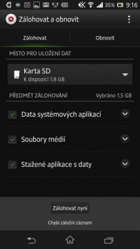Záloha a obnova