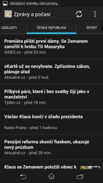 Zprávy z domova