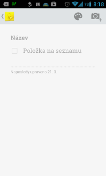 Aplikace Google Keep ukazuje trend vzhledu OS Android