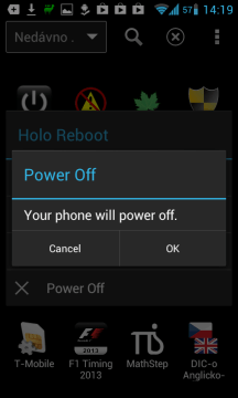 Telefon bude vypnut
