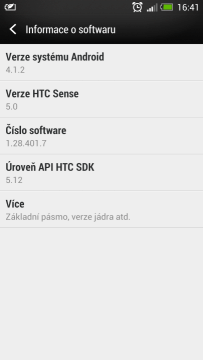 HTC One se dočkal Androidu 4.1.2 a Sense 5