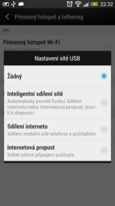 Telefony HTC umí jako jedny z mála reverzní tethering