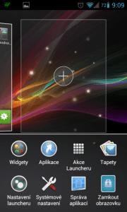 V Xperia Launcheru je přidání další obrazovky hračkou
