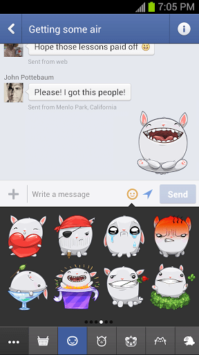 messenger stickers