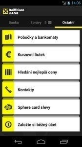 Mobilní eKonto Raiffeisenbank