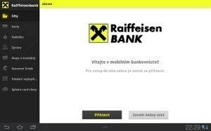 Mobilní eKonto Raiffeisenbank
