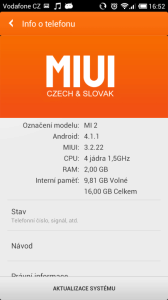 Informace MiUi