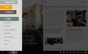 Na konci menu najdete rychlé volby pro různá nastavení