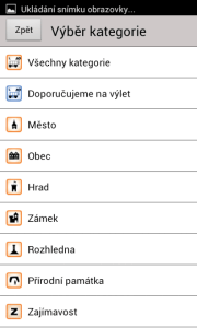 Tipy na výlet – Vyletnik.cz: filtr kategorie míst
