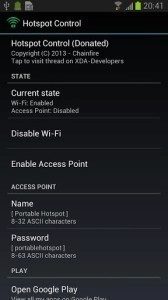 hotspot control