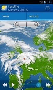 WeatherPro: satelitní snímky