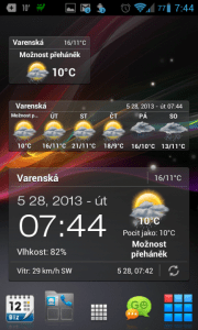 Android Weather & Clock Widget: widgety