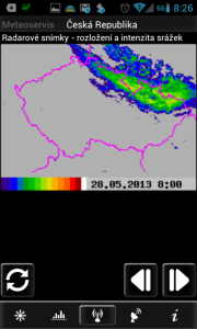 Meteoservis: srážkový radar