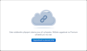 Pokud potřebujete vyšší limit na přenesená data, upgradujte