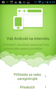 Novinky AirDroid 2.0: připojení přes Internet