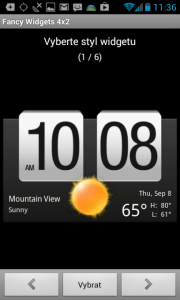 Fancy Widgets: Hodiny s počasím ala HTC