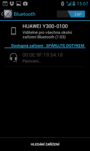 Párování Bluetooth