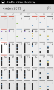 Kalendář - měsíční pohled