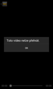 Toto video nelze přehrát