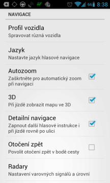 Možnosti nastavení