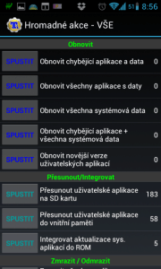 Titanium Backup: možnosti obnovení